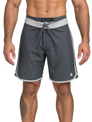 Bermuda De Passeio Masculina Surfly Perna Redonda Lisa - Chumbo