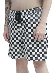 Bermuda De Passeio Vans Range Relaxe - Preto/Branco