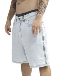 Bermuda Jeans De Passeio Rusty Flip Daddy 2.0 - Azul Claro