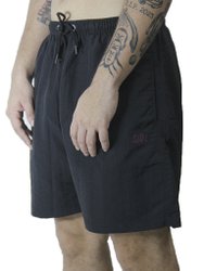 Bermuda De Elástico Plano C - Preto