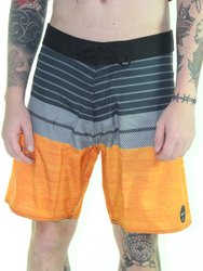 Bermuda para Banho Reef Sun - Laranja/Preto