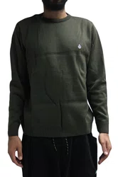 Blusa Tricotada Masculina Volcom Classic Stone - Verde Escuro