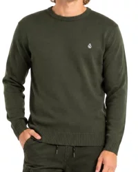 Blusa Tricotada Masculina Volcom Classic Stone - Verde Escuro
