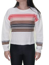 Blusinha Feminina Billabong Tricot Seeing Stripes Manga Longa - Sortida
