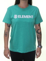 Blusinha Feminina Element Logo M/C Manga Curta Estampada - Verde Claro