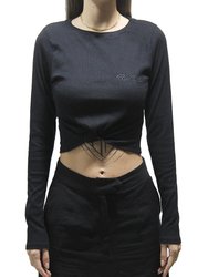 Blusinha Feminina Rip Curl Classic Surf Top Manga Longa Estampada - Preto