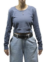 Blusinha Feminina Rip Curl Surf Manga Longa Estampada - Azul