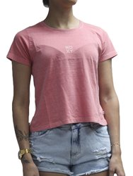 Blusinha Feminina Roxy Do You Manga Curta Estampada - Rosa