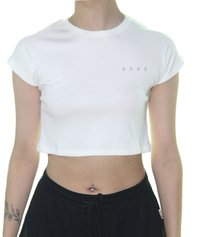 Blusinha Feminina Roxy Frozen Day Manga Curta - Off White