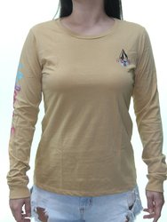 Blusinha Feminina Volcom Thermality Manga Longa - Caqui