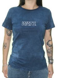 Blusinha Feminina Wats Stoned Manga Curta Estampada - Marinho