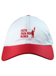Boné Aba Curva Blinca StrepBack - Branco/Vermelho