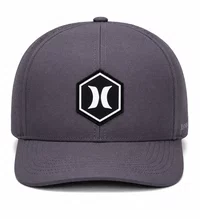 Boné Aba Curva Hurley Hexa - Cinza