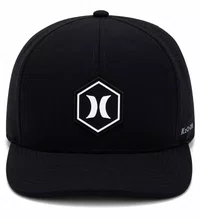 Boné Aba Curva Hurley Hexa - Preto