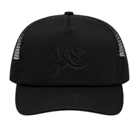 Boné Aba Curva Plano C Trucker - Preto