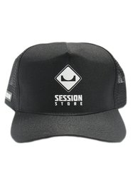 Boné Aba Curva Session Classico Trucker - Preto