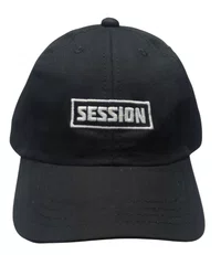 Boné Aba Curva Session Front Logo - Preto