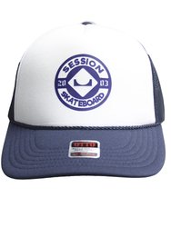 Boné Aba Curva Session Otto Skateboard - Branco/Marinho