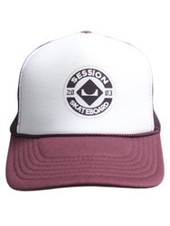 Boné Aba Curva Session Otto Skateboard - Branco/Vinho