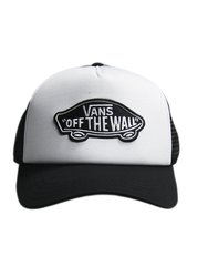 Boné Aba Curva Vans Classic Patch Trucker - Branco/Preto