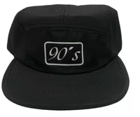 Boné Aba Reta 90's Skateboard Five Panel - Preto
