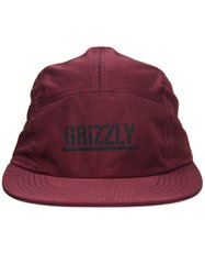 Boné Aba Reta Grizzly Og Script Camper - Bordo