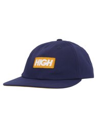 Boné Aba Reta High 6 Panel Logo - Marinho