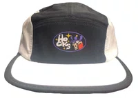 Boné Aba Reta Hocks 5 Panel Agente - Branco/Preto