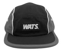 Boné Aba Reta Wats Five Panel Box - Preto/Cinza