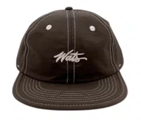 Boné Aba Reta Wats Five Panel Pesponto - Marrom