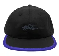 Boné Aba Reta Wats Six Panel Holografico - Preto/Roxo