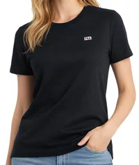 Caiseta Feminina Fila Regular Embroidery - Preto