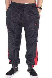 Calça Aston Sintetica Elastico Stripe - Preto/Vermelho