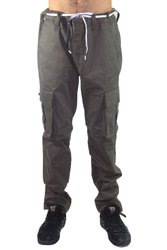 Calça Masculina Hocks Sarja Central Cargo - Verde