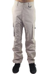 Calça Cargo Masculina Hocks Sarja Deserto - Bege