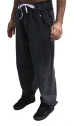 Calça Masculina Jeans Dc Oversize Acid Black - Preto Estonado