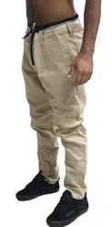 Calça Masculina Sarja Hocks Grind - Caqui