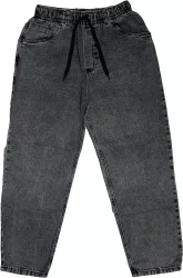 Calça Session Baloon Jeans Unissex Estilo - Preto Estonado