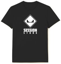 Camiseta Infantil Session Logo Classico Manga Curta Estampada - Preto