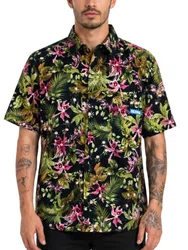 Camisa Blinca Flowers Stamp Manga Curta Estampada - Floral
