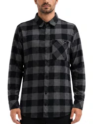 Camisa De Botão Masculina Freesurf Buffalo - Preto/Cinza