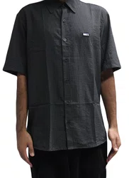 Camisa De Botão Masculina Wats Quadriculada Manga Curta Estampada - Xadrez
