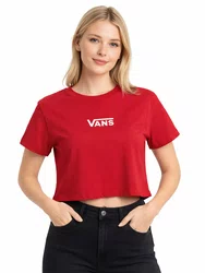 Blusinha Feminina Vans Flyng V Manga Curta Estampada - Rosa