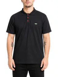 Camisa Gola Polo Masculina Nugget Manga Curta Estampad - Preto