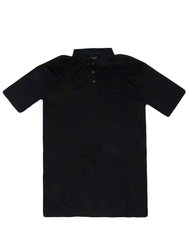 Camisa Gola Polo Masculina Plano C Piquet Bordado Surton - Preto