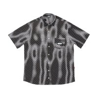 Camisa Masculina High Moire Manga Curta Estampado - Preto