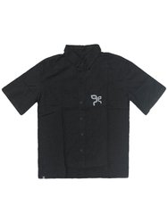 Camisa Masculina Grow Logo Manga Curta Estampada - Preto
