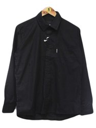 Camisa Masculina Hocks Tricoline Noturno Manga Longa Estampada - Preto