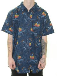 Camisa Masculina Rip Curl SWC Banksia S/S Shirt Washed Manga Curta Estampada - Sortida