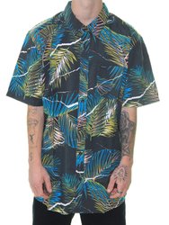Camisa Masculina Volcom M/C Hall Pass IMP Manga Curta Estampada - Sortida